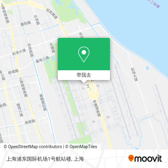 上海浦东国际机场1号航站楼地图