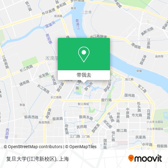 复旦大学(江湾新校区)地图