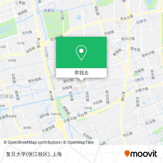 复旦大学(张江校区)地图