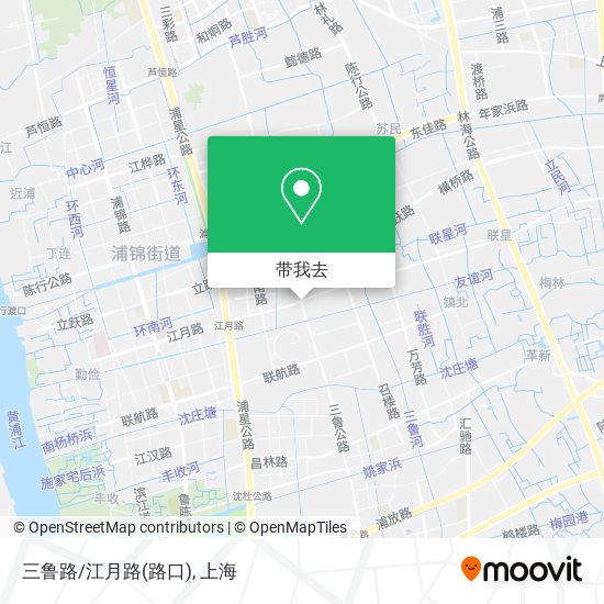 三鲁路/江月路(路口)地图