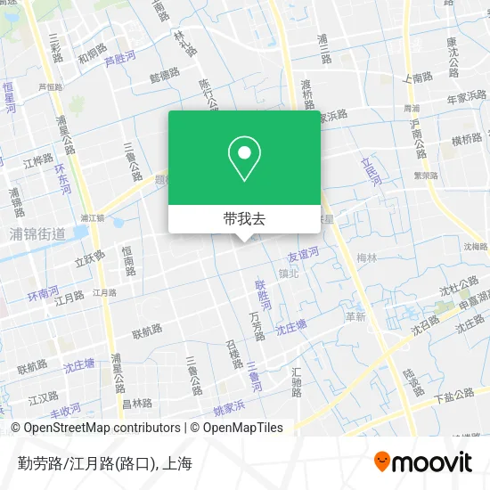 勤劳路/江月路(路口)地图
