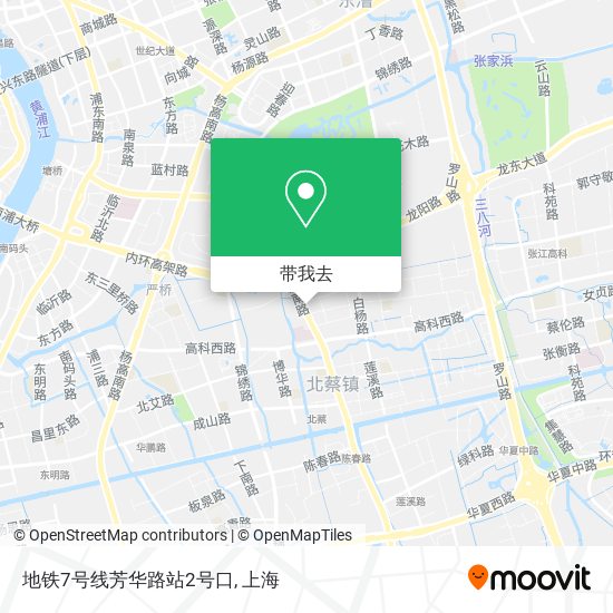 地铁7号线芳华路站2号口地图