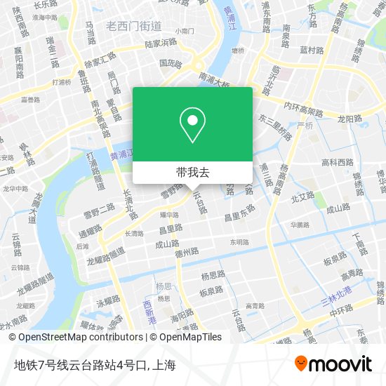 地铁7号线云台路站4号口地图
