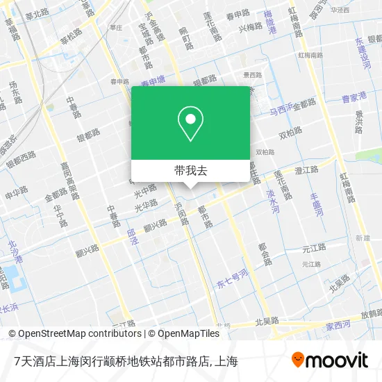 7天酒店上海闵行颛桥地铁站都市路店地图