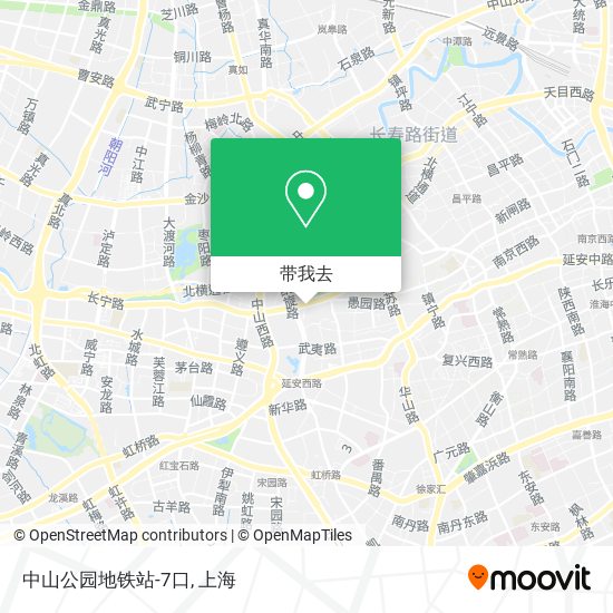 中山公园地铁站-7口地图