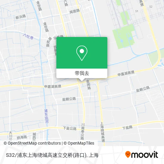 S32/浦东上海绕城高速立交桥(路口)地图