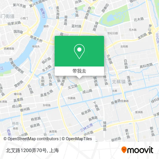 北艾路1200弄70号地图