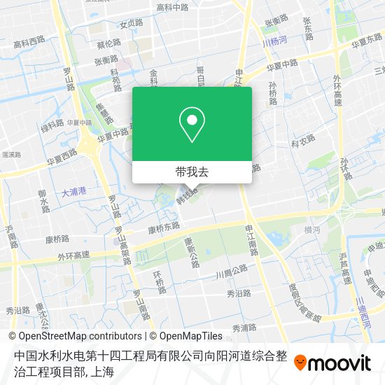 中国水利水电第十四工程局有限公司向阳河道综合整治工程项目部地图