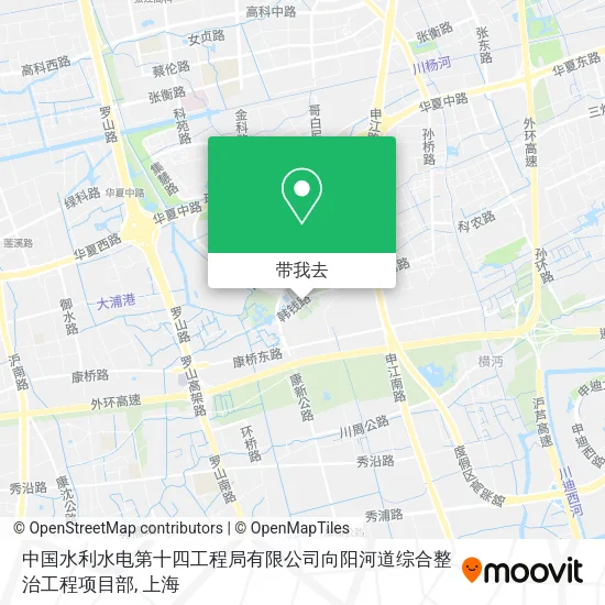 中国水利水电第十四工程局有限公司向阳河道综合整治工程项目部地图