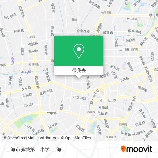 上海市凉城第二小学地图