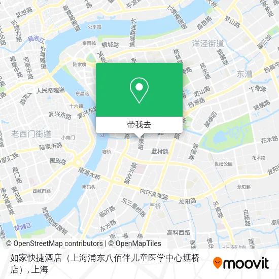 如家快捷酒店（上海浦东八佰伴儿童医学中心塘桥店）地图