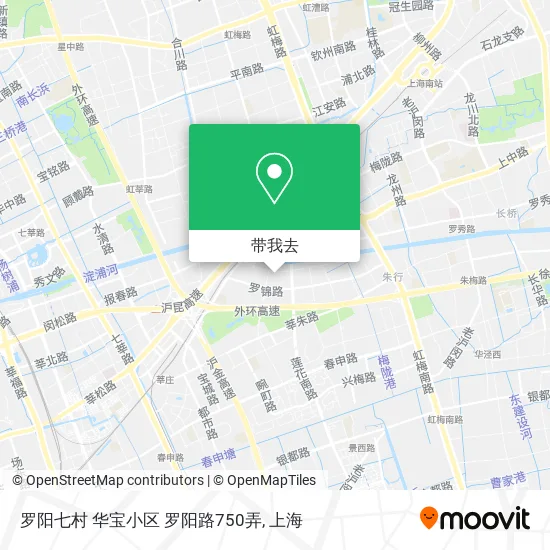 罗阳七村 华宝小区 罗阳路750弄地图