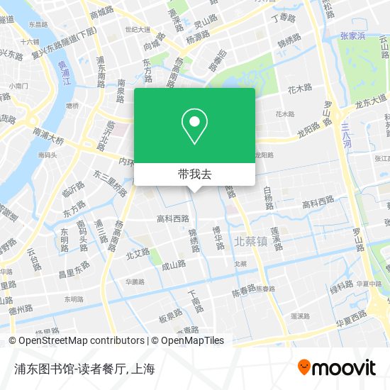 浦东图书馆-读者餐厅地图