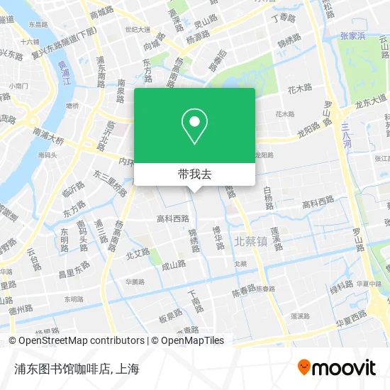 浦东图书馆咖啡店地图