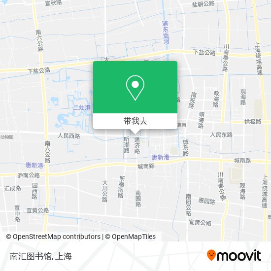 南汇图书馆地图