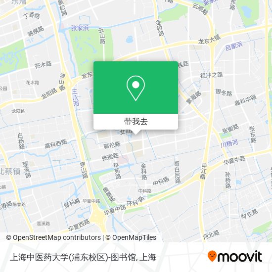 上海中医药大学(浦东校区)-图书馆地图
