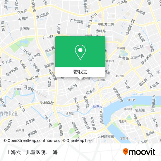 上海六一儿童医院地图