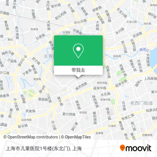 上海市儿童医院1号楼(东北门)地图