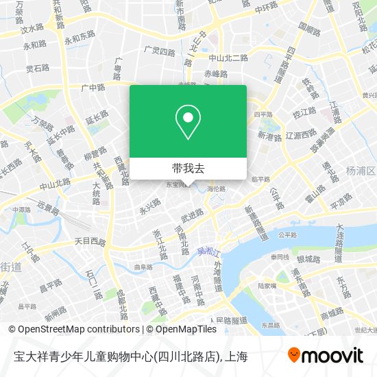 宝大祥青少年儿童购物中心(四川北路店)地图
