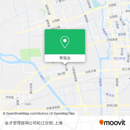 金才管理咨询公司松江分部地图