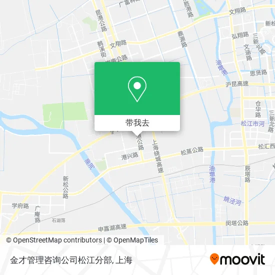 金才管理咨询公司松江分部地图