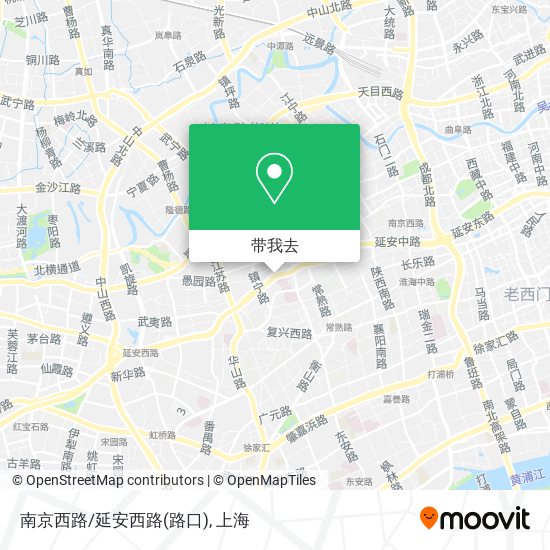 南京西路/延安西路(路口)地图