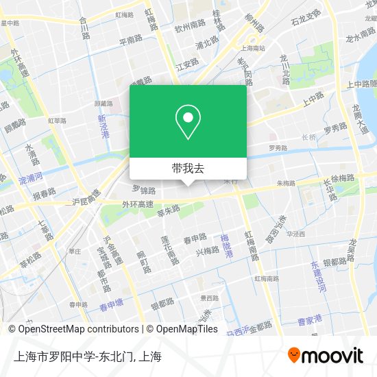 上海市罗阳中学-东北门地图