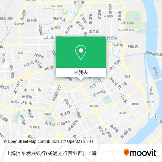 上海浦东发展银行(杨浦支行营业部)地图