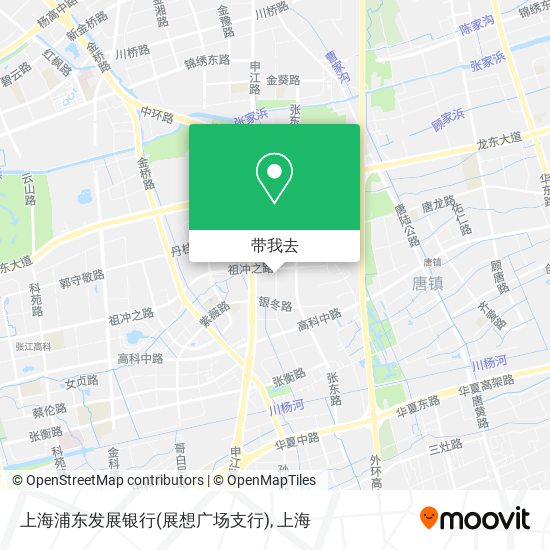 上海浦东发展银行(展想广场支行)地图