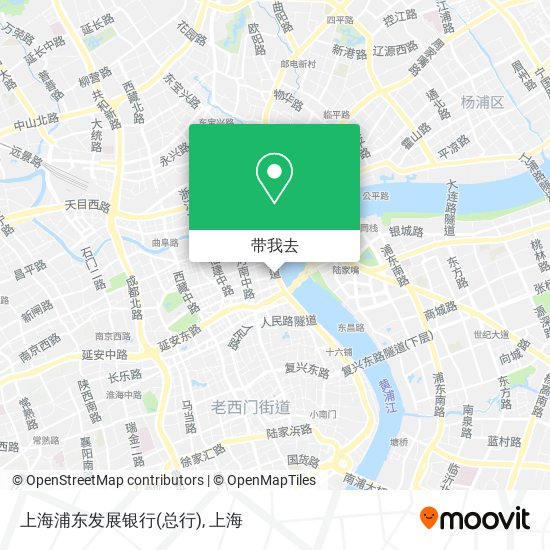 上海浦东发展银行(总行)地图