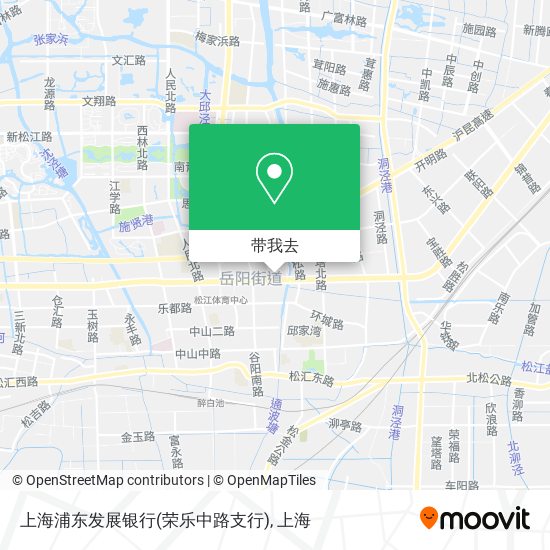 上海浦东发展银行(荣乐中路支行)地图