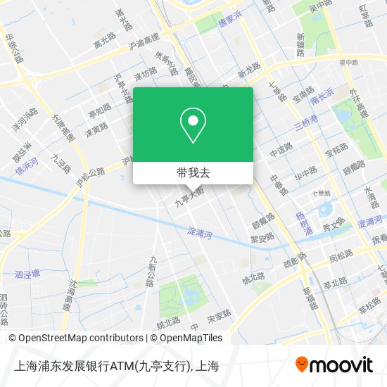 上海浦东发展银行ATM(九亭支行)地图