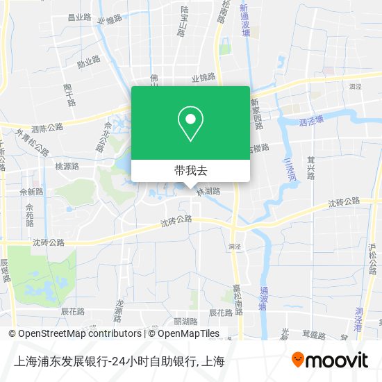 上海浦东发展银行-24小时自助银行地图