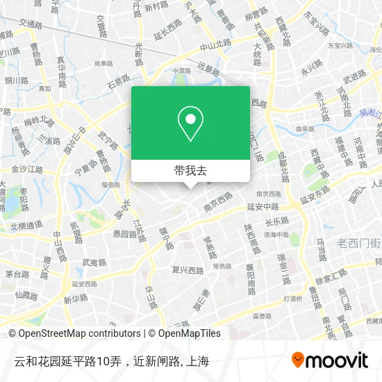 云和花园延平路10弄，近新闸路地图