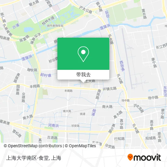 上海大学南区-食堂地图