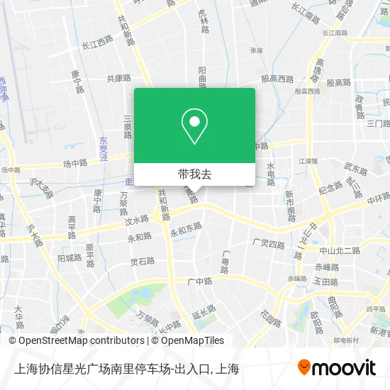上海协信星光广场南里停车场-出入口地图