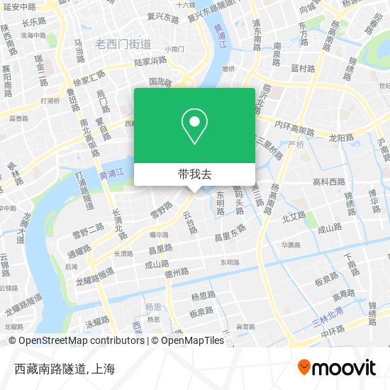 西藏南路隧道地图