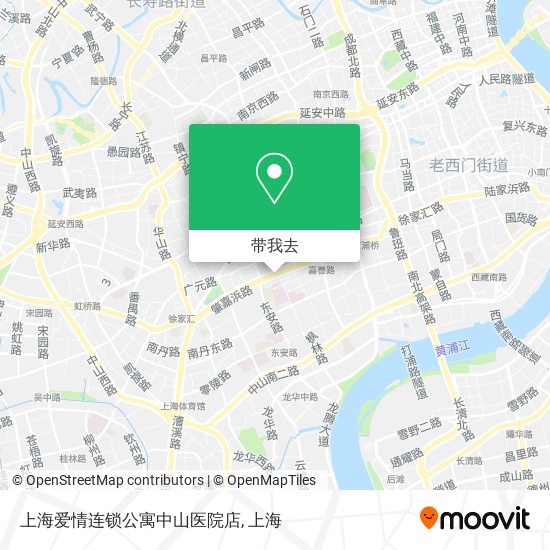 上海爱情连锁公寓中山医院店地图