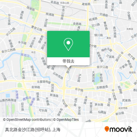 真北路金沙江路(招呼站)地图