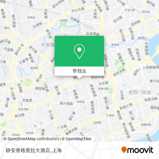 静安香格里拉大酒店地图