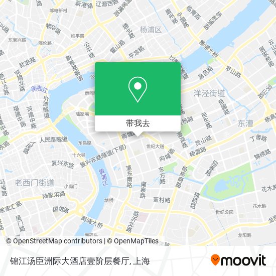锦江汤臣洲际大酒店壹阶层餐厅地图