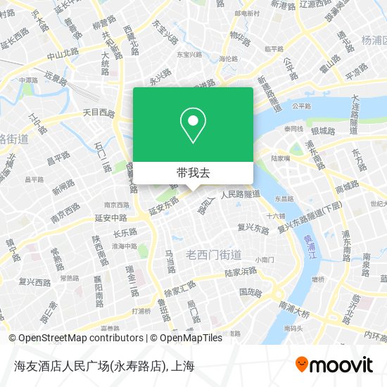 海友酒店人民广场(永寿路店)地图