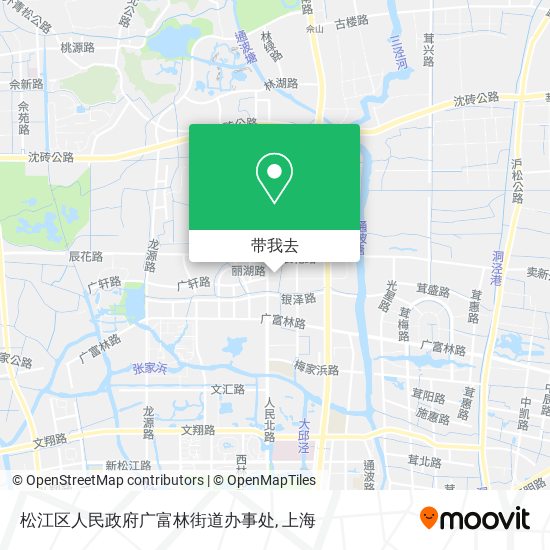 松江区人民政府广富林街道办事处地图
