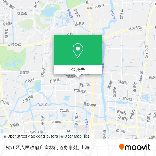 松江区人民政府广富林街道办事处地图