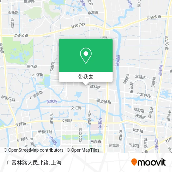 广富林路人民北路地图