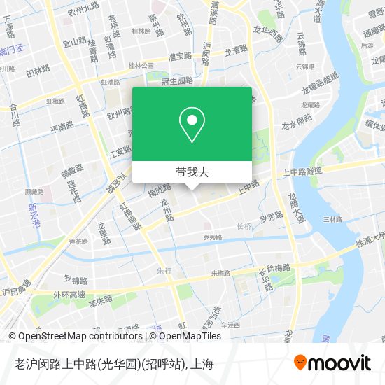 老沪闵路上中路(光华园)(招呼站)地图