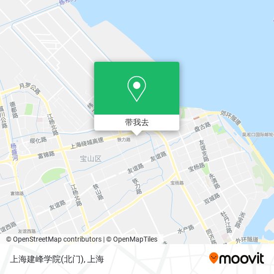 上海建峰学院(北门)地图
