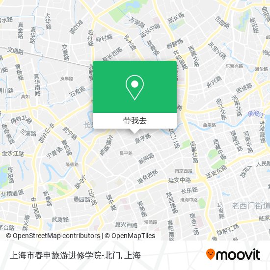 上海市春申旅游进修学院-北门地图