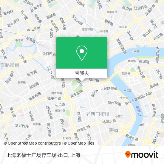 上海来福士广场停车场-出口地图