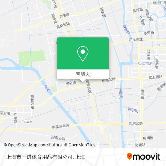 上海市一进体育用品有限公司地图